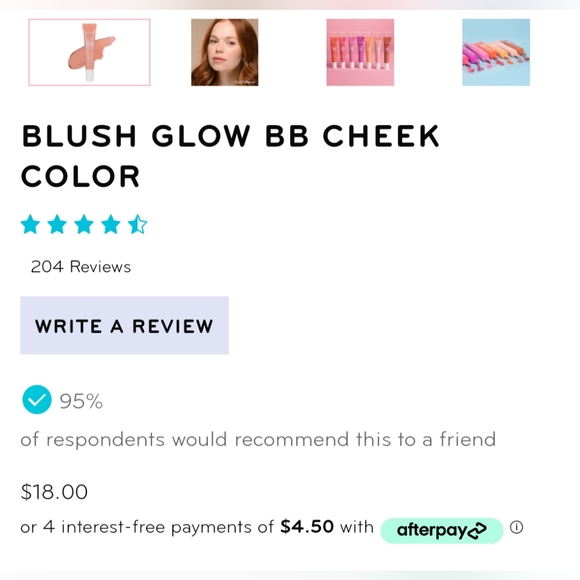 Purlisse Blush Glow BB Cheek Color in Cool Mauve NWT - Picture 3 of 4